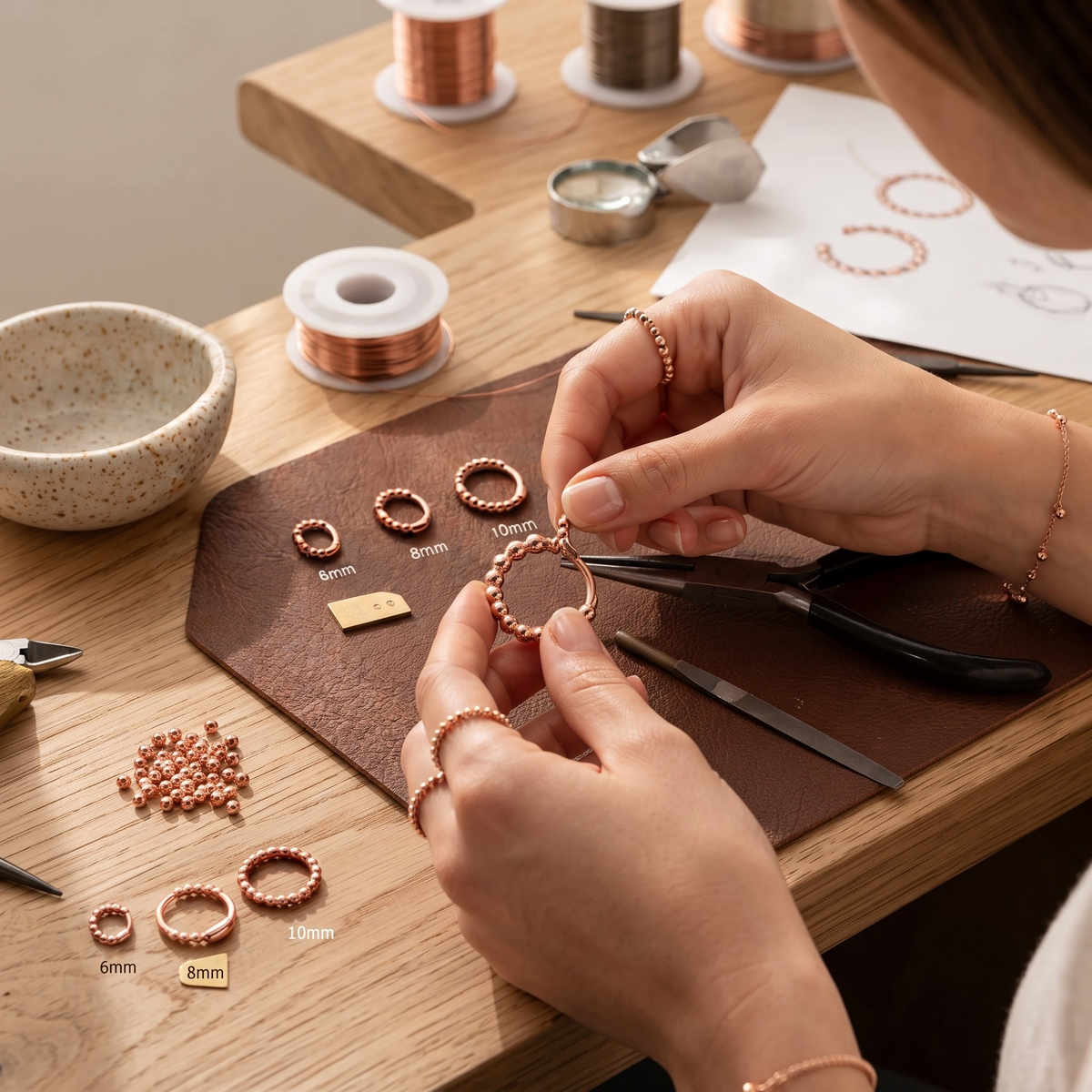 Ethal's Smal Copper Earrings
