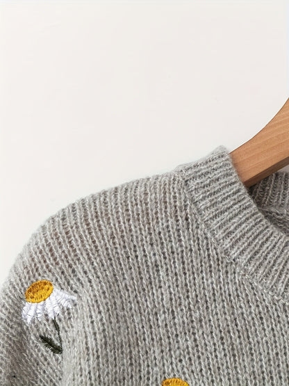 Lena | Blossom Embroidered Sweater