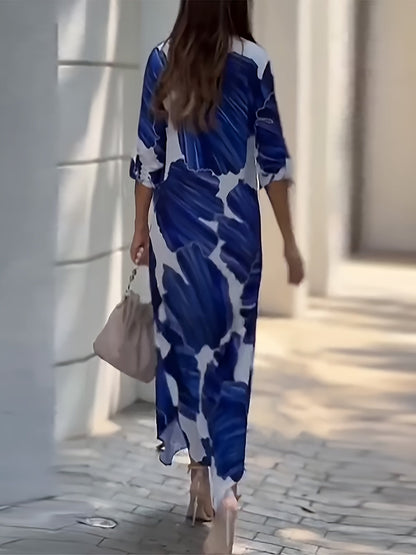 Cassandra | Flowing Maxi Shirt Dress