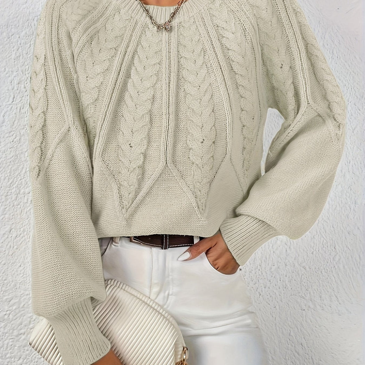 Ophelia | Relaxed Cable-Knit Sweater
