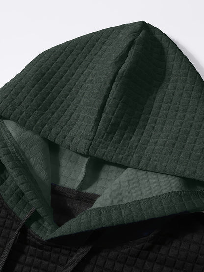 Rutherford | Textured Colour-Block Hoodie