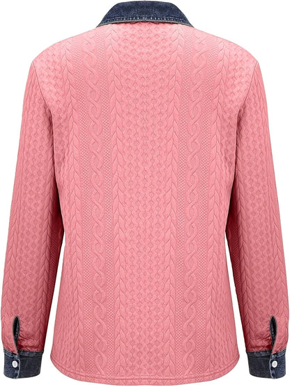 Melanie | Textured Contrast Cardigan