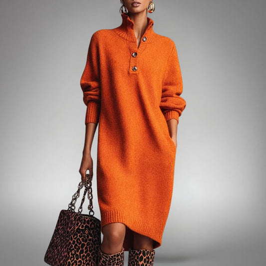 Naomi | Sophisticated High Neck Dress