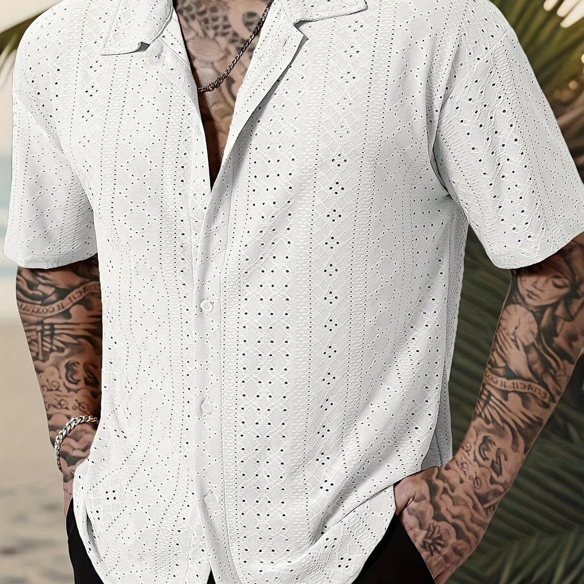 Rhett | Textured Short-Sleeve Casual Shirt