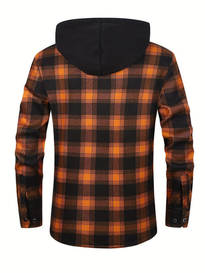 Rowan | Hooded Checked Shirt Jacket