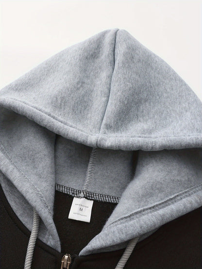 Bryson | Colour-Block Zip-Up Hoodie