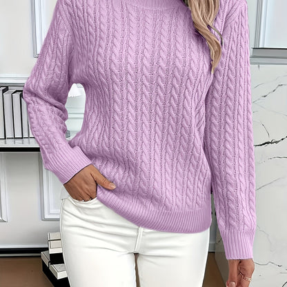 Lorelei | Cable-Knit Round Neck Sweater