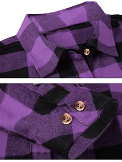 Everly | Checked Button-Up Shirt