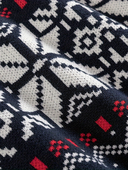Fabian | Nordic Patterned Crewneck Sweater