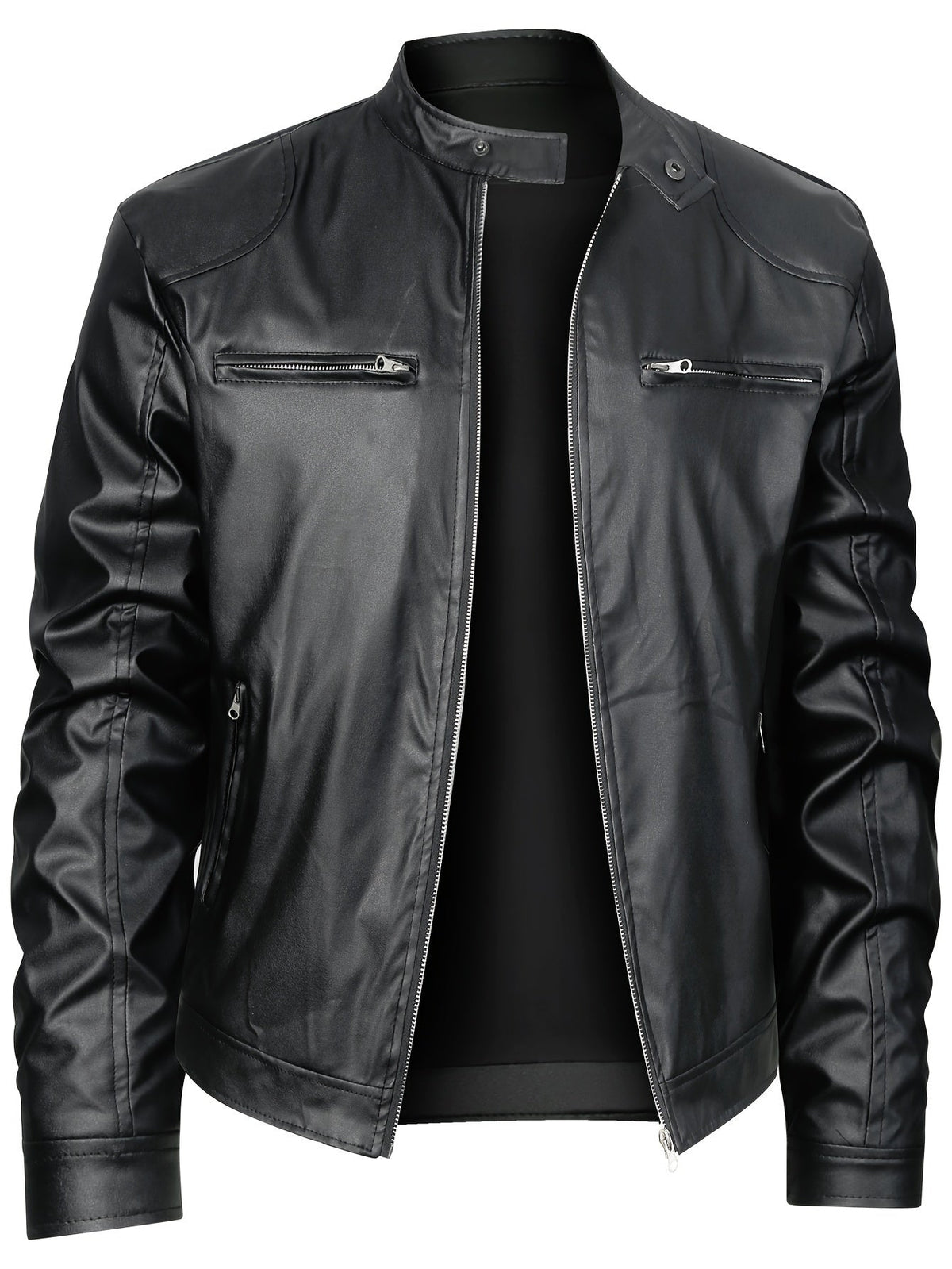 Wallace | Stand-Collar Moto Jacket