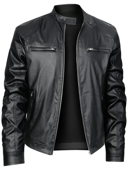 Wallace | Stand-Collar Moto Jacket