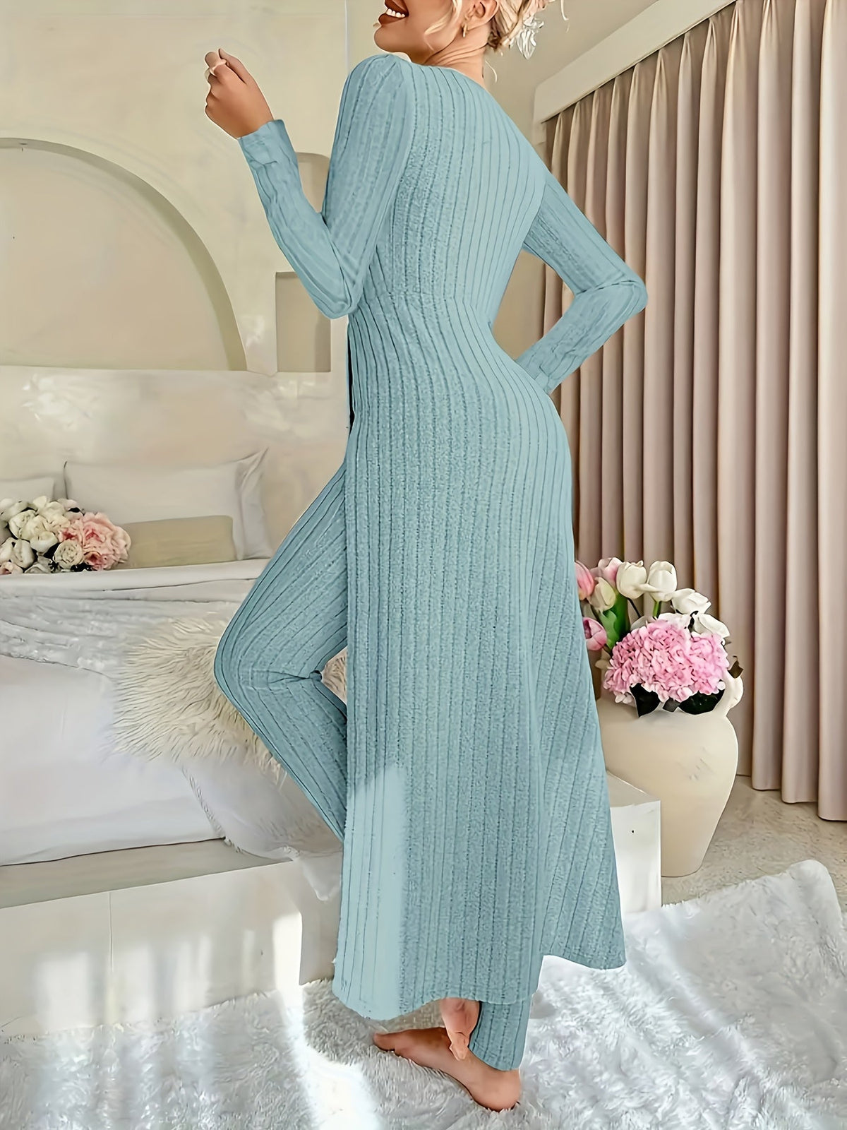 Gemma | Ribbed Lounge Two-Piece Set