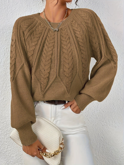 Astrid | Cable-Knit Round-Neck Sweater