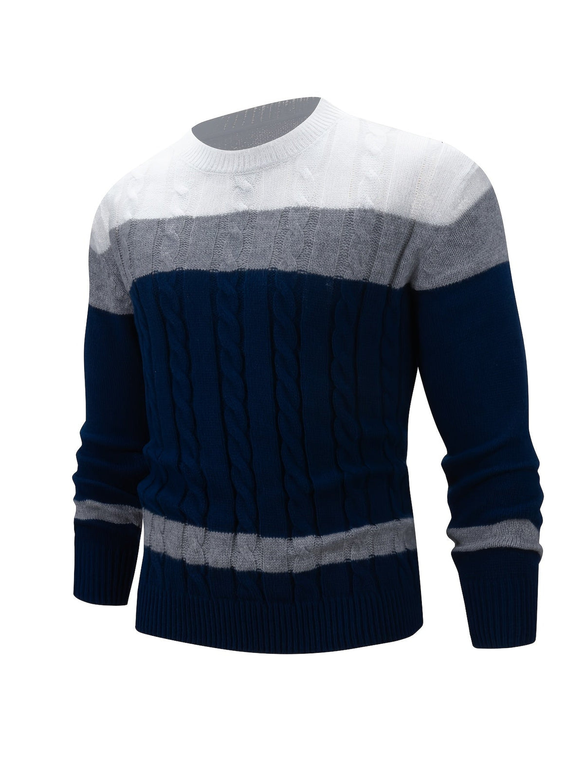 Nigel | Textured Cable-Knit Jumper