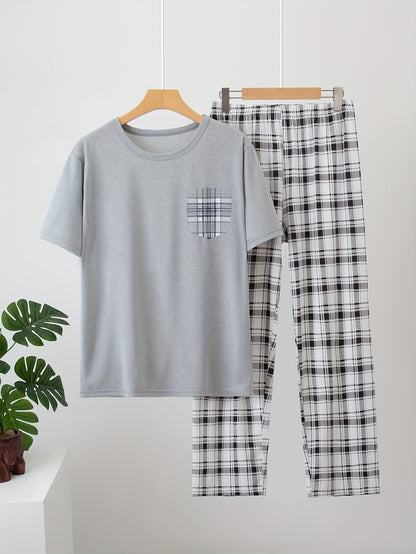Miles | Relaxed Checked Two-Piece Set