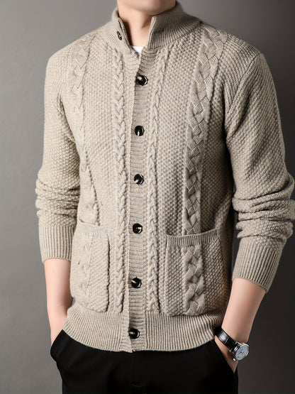 Percival | Textured Button-Front Cardigan