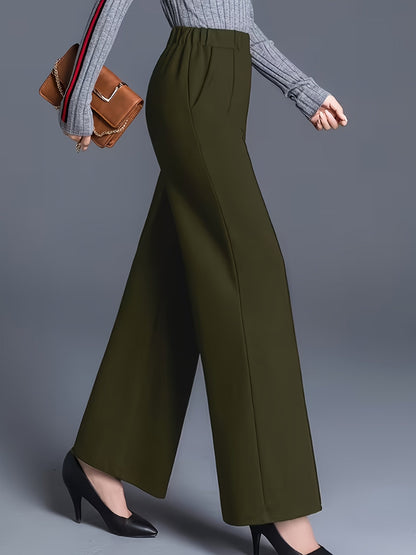 Marlene | High-Waisted Straight-Leg Trousers