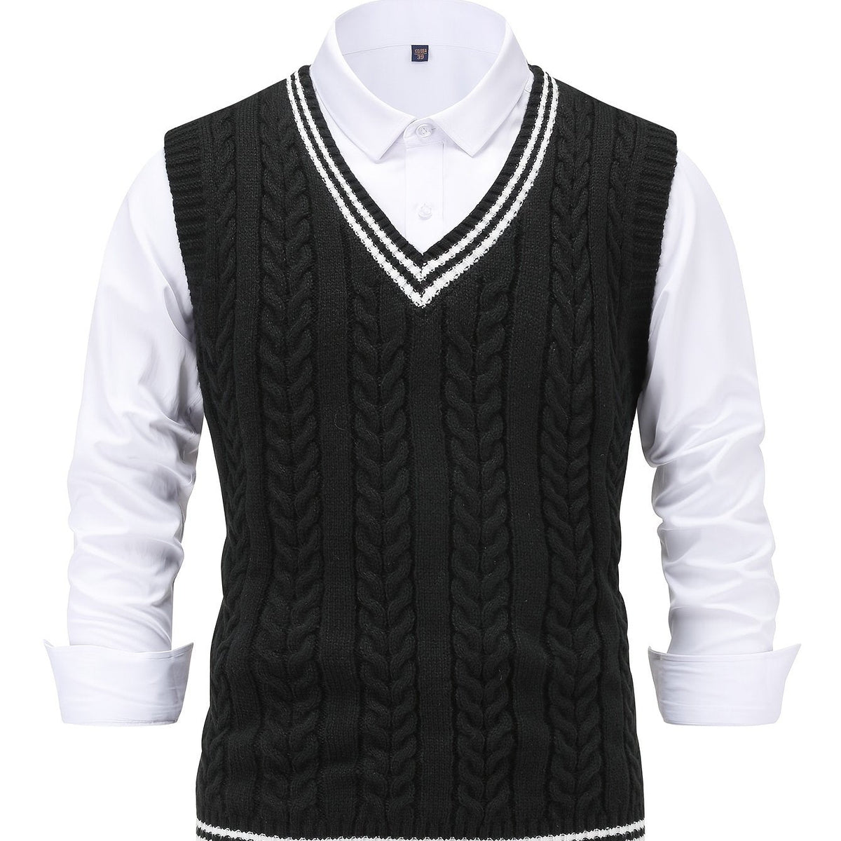 Lionel | Classic Cable-Knit Sweater Vest