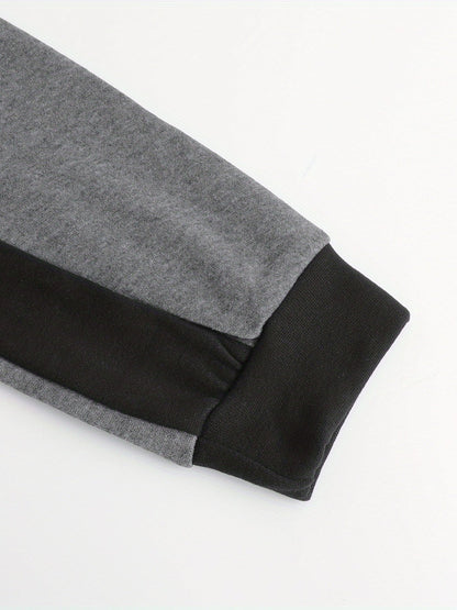 Xavier | Colour Block Zip-Up Hooded Jacket