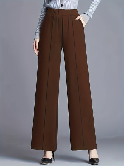 Marlene | High-Waisted Straight-Leg Trousers