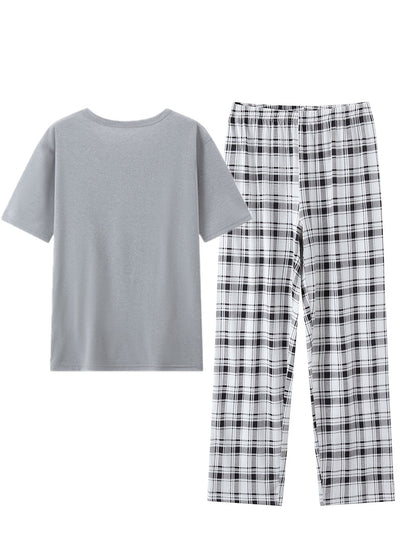 Miles | Relaxed Checked Two-Piece Set