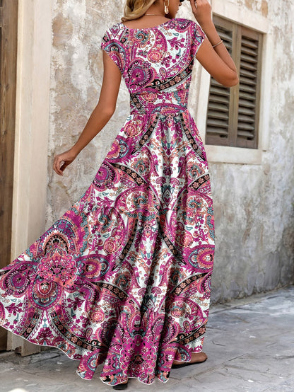 Tabitha | Paisley Print Maxi Dress