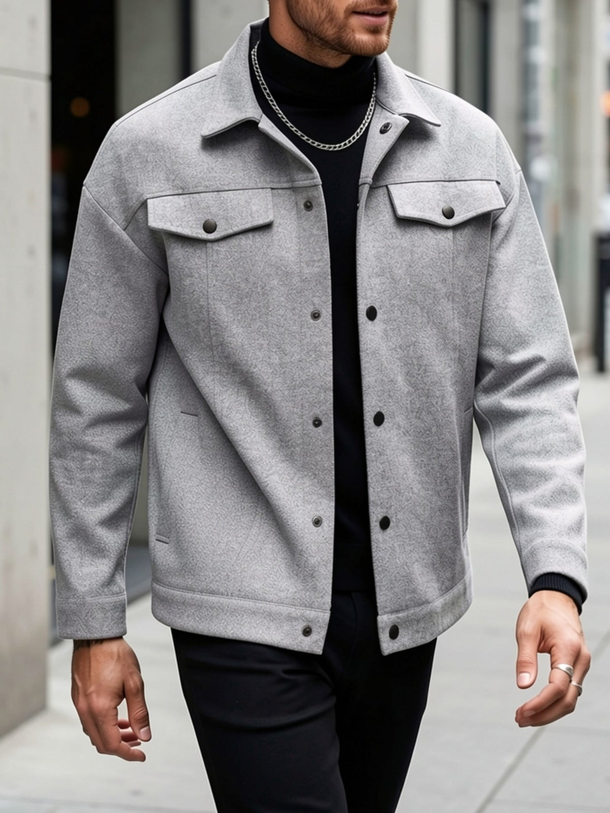 Roderick | Modern Snap-Button Jacket