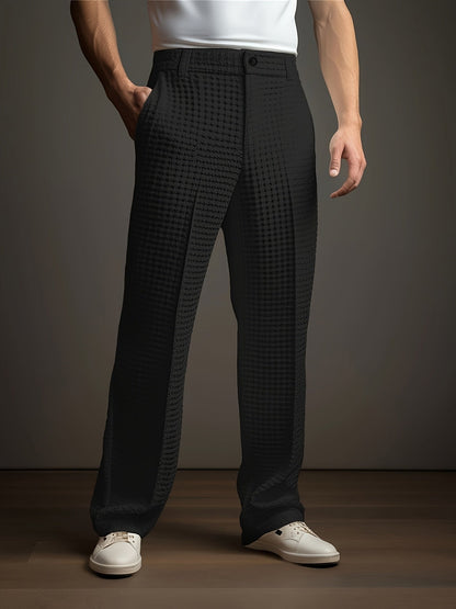 Vaughn | Textured Wide-Leg Trousers