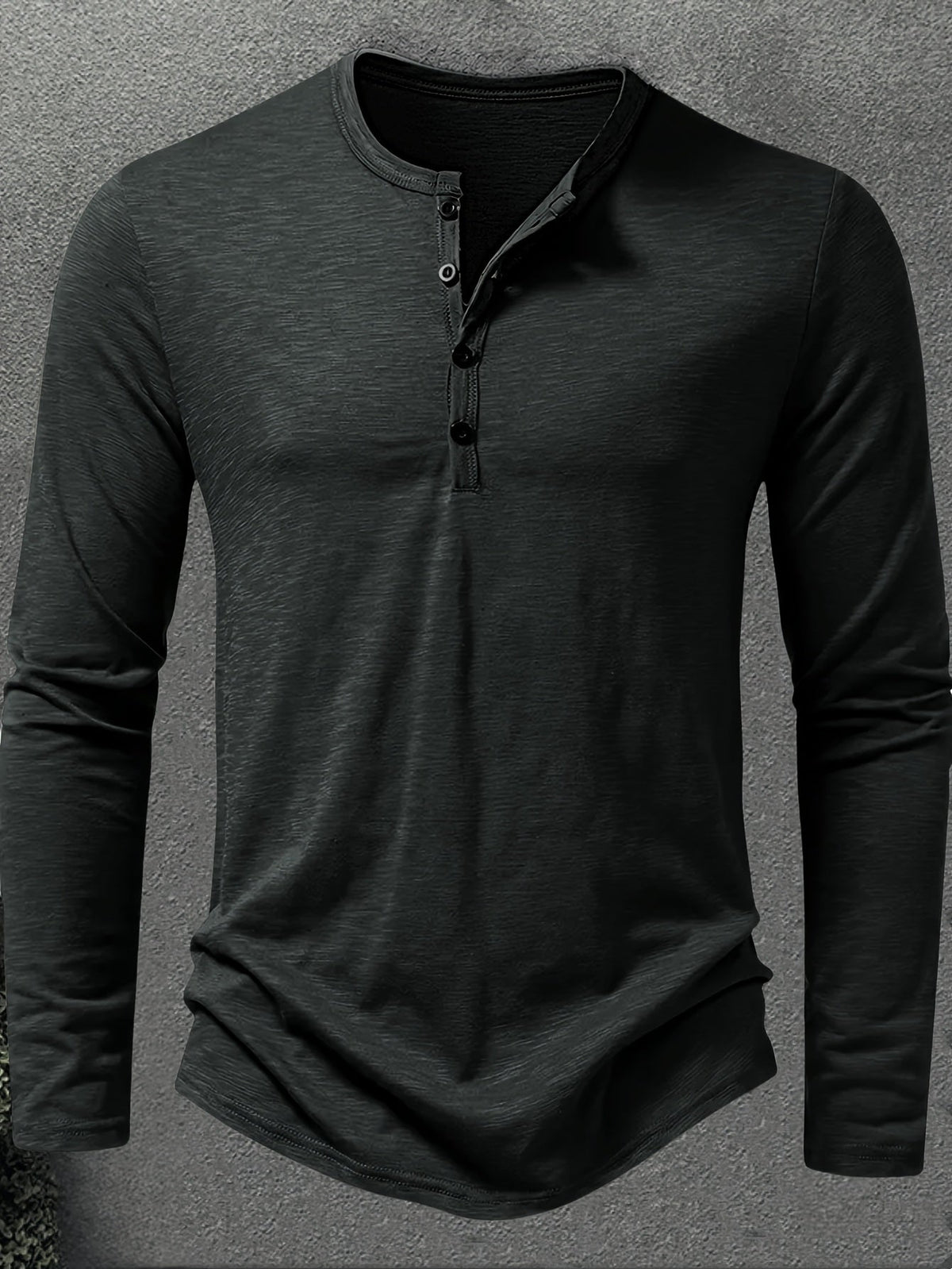 Rhys | Button-Placket Long-Sleeve Henley