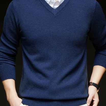 Nigel | Refined V-Neck Jumper