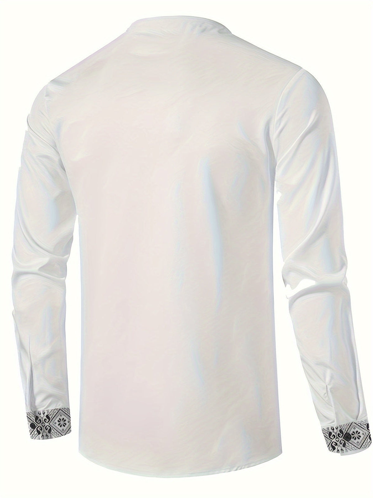 Dorian | Patterned Stand-Collar Shirt
