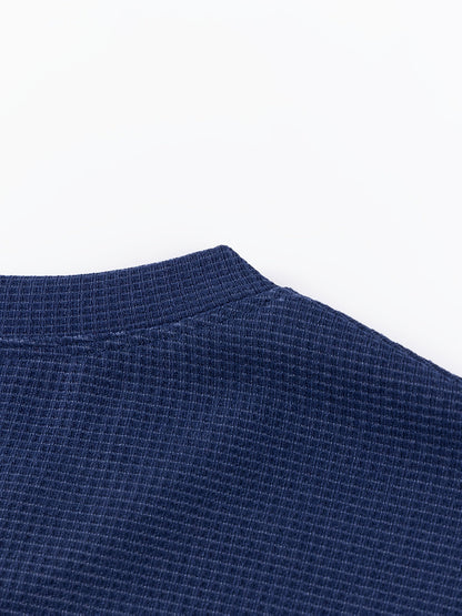 Frederick | Textured Waffle-Knit Long Sleeve Top