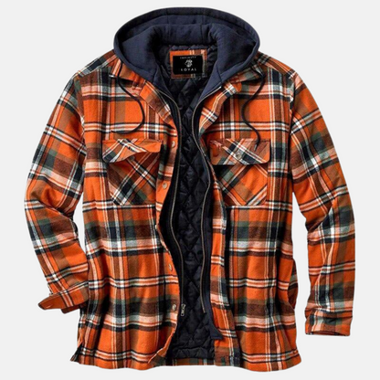 Roland | Rugged Checked Hooded Jacket