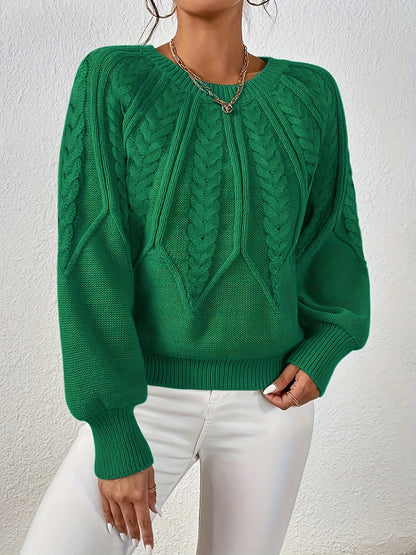 Astrid | Cable-Knit Round-Neck Sweater