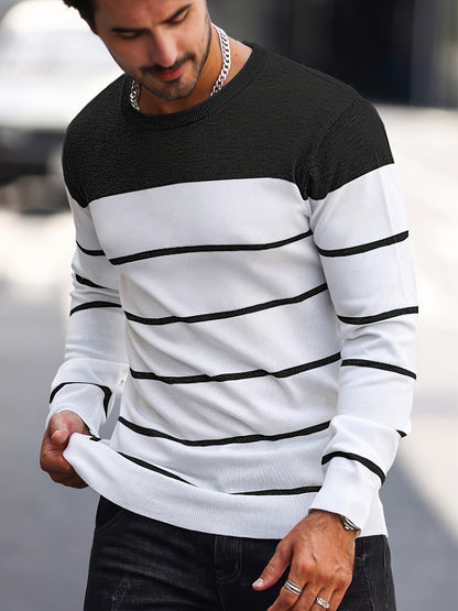 Rory | Colour-Block Striped Pullover