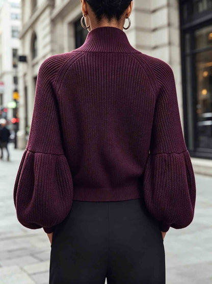 Anthea | Cropped Zip-Up Cardigan