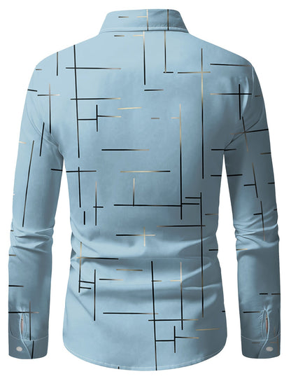 Spencer | Modern Line-Print Shirt