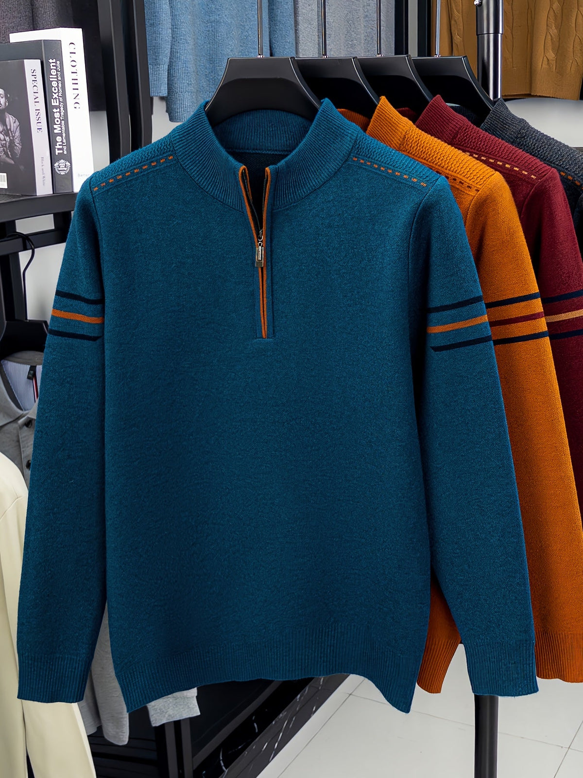 Alden | Zip-Neck Knit Sweater