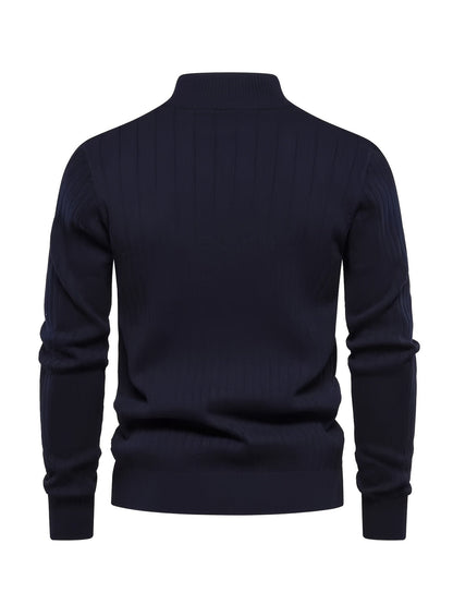 Camden | Ribbed Quarter-Zip Sweater