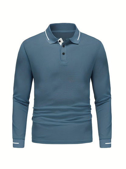 Reginald | Refined Long-Sleeve Polo Shirt