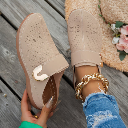 Loretta | Cushioned Wedge Clogs