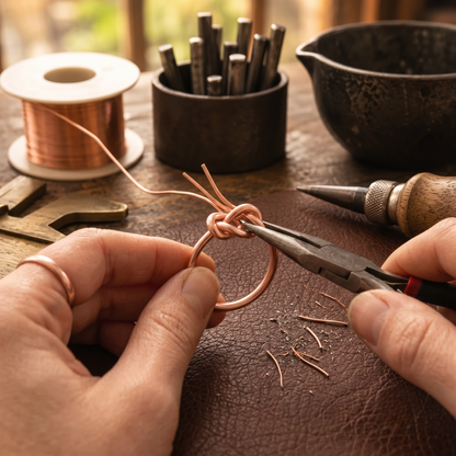 Ethal's Lace Copper Ring