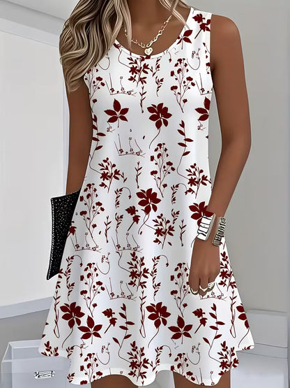 Sandara | Stylish Floral Sleeveless Mini Dress