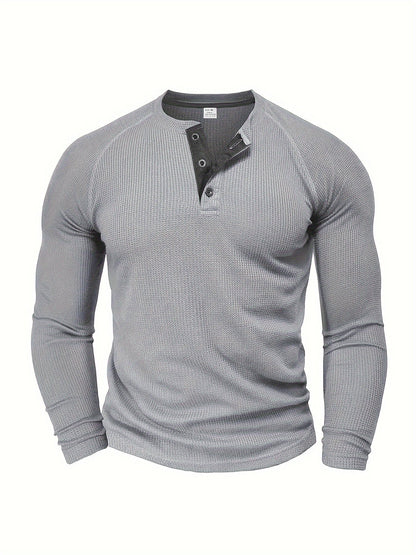 Tobias | Refined Button-Placket Henley Top