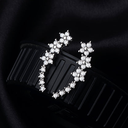Constance | Timeless Floral Climber Earrings