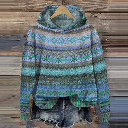 Gaby | Ethnic Retro Hoodie