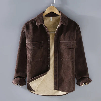 Rupert | Warm Ribbed Button-Up Jacket