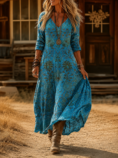 Blyssa | Vintage Bohemian Autumn Dress