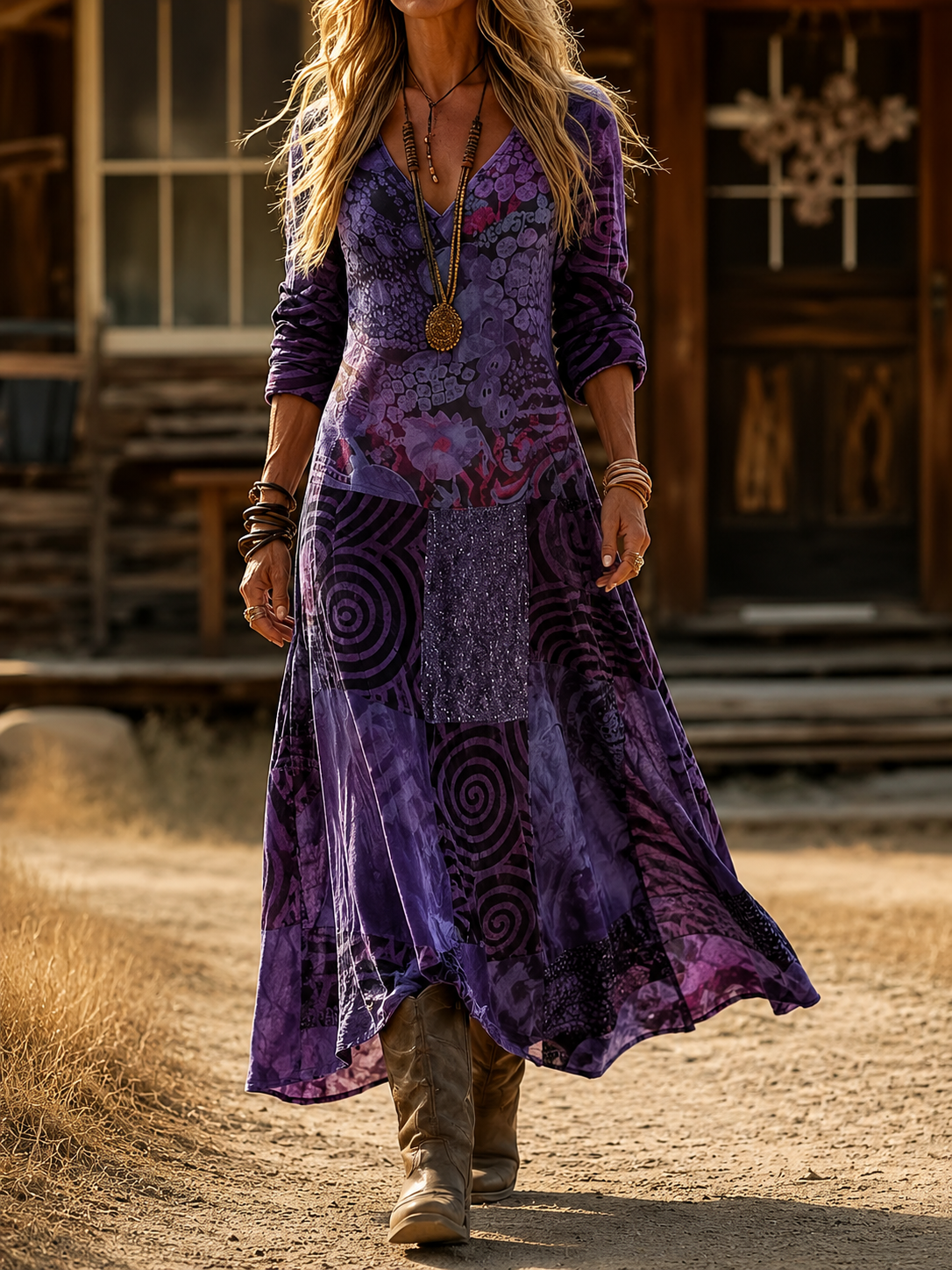 Bianca | Vintage Bohemian Autumn Dress