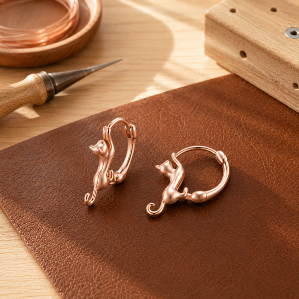Ethal's Kiln Copper Earrings